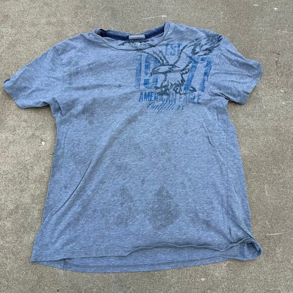 American Eagle Outfitters Other - American Eagle Vintage Fit Blue Graphic T-Shirt - Size L